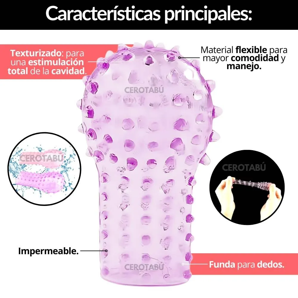 Funda Para Dedos Masturbador Vaginal